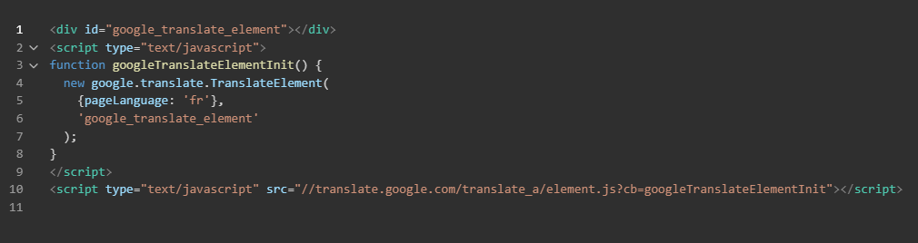 googletrad script